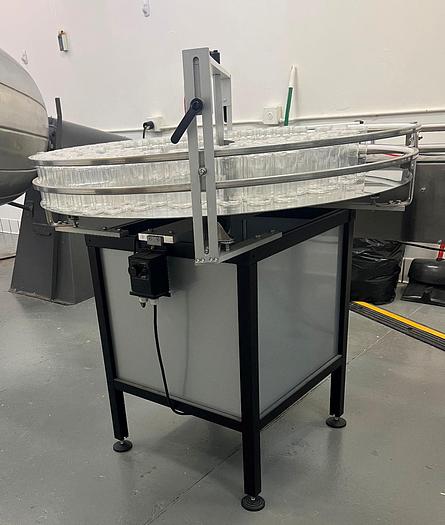 Used Table, Accumulation, Rotary Unscrambling, 42", Stainless Steel, Variable Speed #C745457