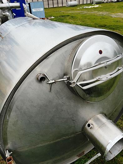 Used Tank, 1,240 Gallon, S/st, Jkt, Brewery Tank #C745013