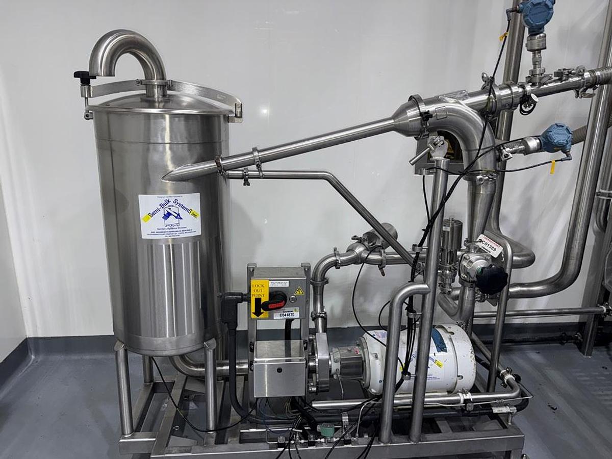 Used Sugar Receiving & Unloading System, Semi-Bulk / Rice Lake / Fristam, Stainless Steel, #5991615