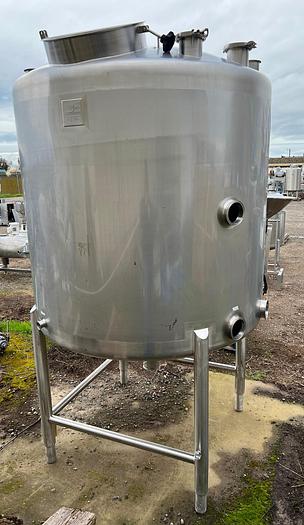 Used Tank, 525 Gallon, S/St, Sprinkman, Dish Top, Cone Bottom #S744972