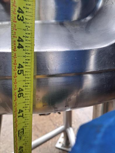 Used Tank, 79 Gallon, 316L Stainless Steel, Jacketed, 50 PSI, Fermenter, C #L744278