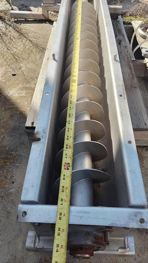 Used Conveyor, Screw, 6" x 72", S/st, Trough, Less Drive #S745024