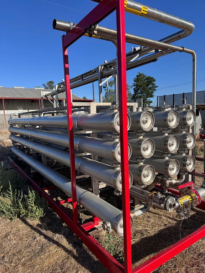 Used Filter, Nano Filtration, Osmonics, BEV Series, Stainless Steel, 300 GPM Permeate, #5991746