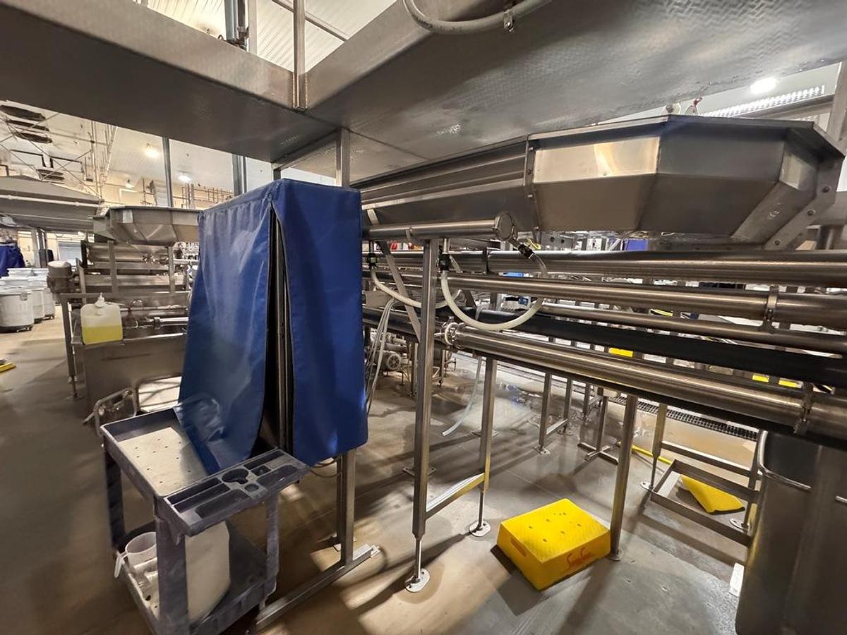 Used Washer, Flume, 20" x 100 linear feet, Stainless Steel, Dunk Reels, Pumps, #5991862