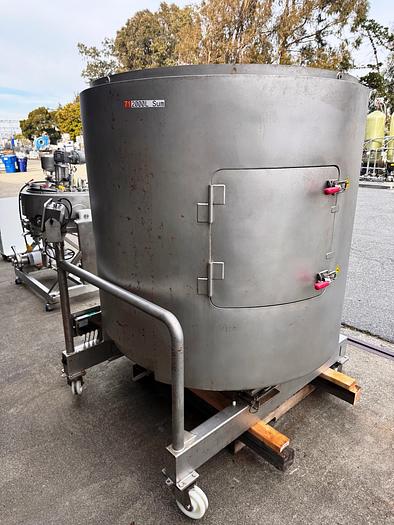 Used Reactor, 528 Gallon (2000 Liter), Single Use, Stainless Steel, Pall Life Sciences, 55" x 56" Jacketed, #5991262