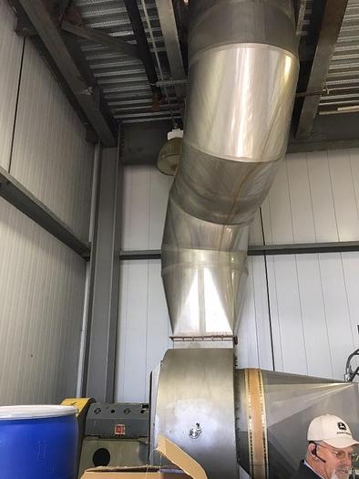 Used Spray dryer 7,000 lbs. Per hour evap. V-bottom dryer three nozzles