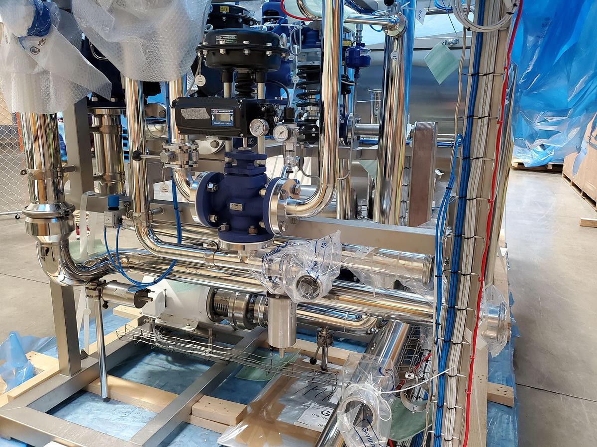 Unused Pasteurizer System, Sugar, Alfa Laval, PHE Type, 66 GPM, 316 Stainless Steel, #5991412