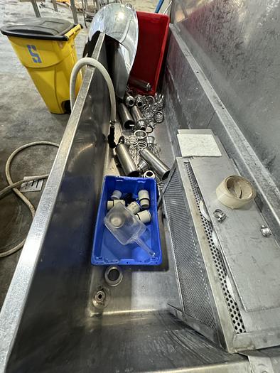 Used Tank, COP Wash Tank, 200 Gallon, Stainless Steel, Pump, #5991037