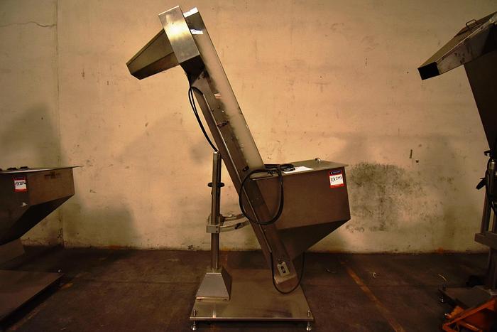 Used Elevator, Cap, Cleated, Pharma Pack, Stainless Steel, Incline #5991076