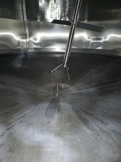 Used Tank, 6,000 Gallon, Stainless Steel, Agitated, Dish Bottom, Jacketed #4445060