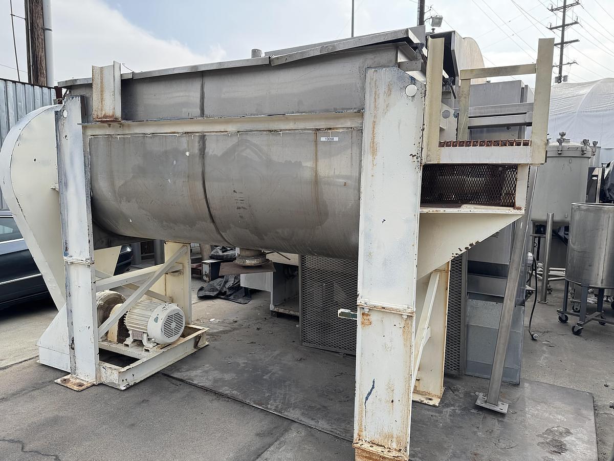 Used Mixer, Paddle, 65 CF, Stainless Steel, Aaron, Single Shaft, #5991513