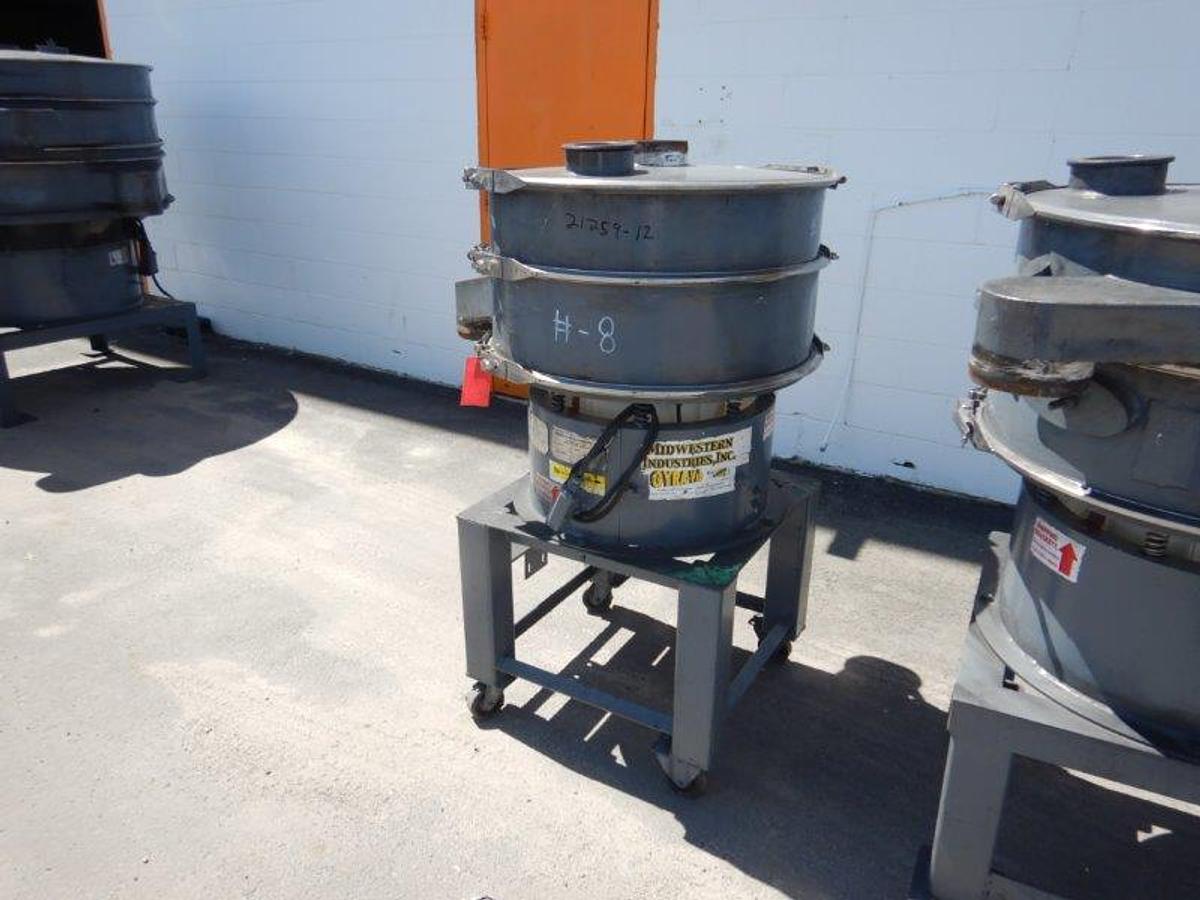 Used Screen, Sweco, 30", C/st, Single, Dust Cover, Midwestern #S742945