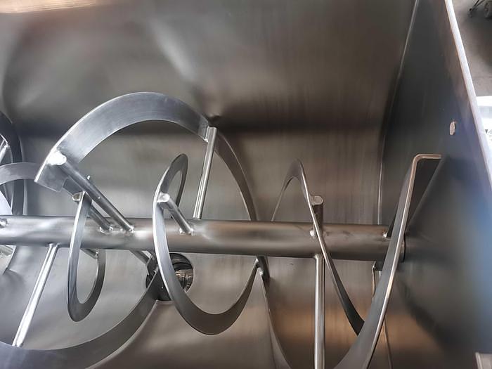 Used New 25 Cubic Foot Stainless Steel Ribbon Mixer, 7 HP