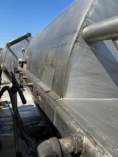 Used Tank, 6,000 Gallon, 316 Stainless, Jacket, Dbl Agitation, #5991013
