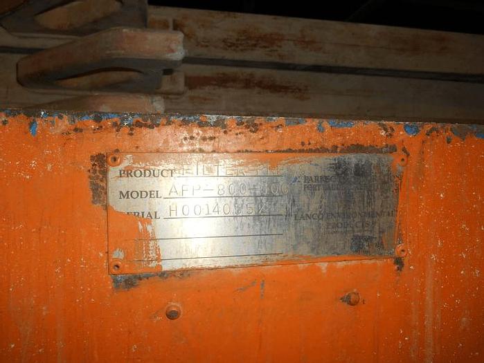 Used 14 CU. FT. PARKSON LANCO FILTER PRESS – 800 MM – C.G.R. – AUTOMATIC – #8268