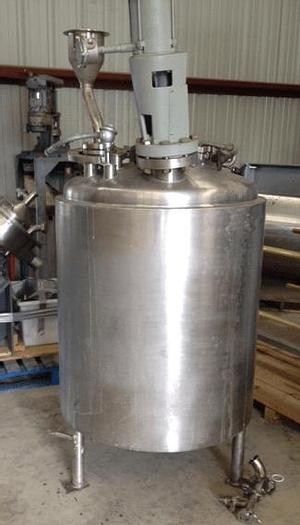 Used 150 GALLON LEE REACTOR – S/S – 30/FV/100 PSI