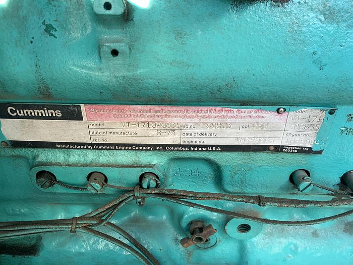 Used Onan 400 Kw Diesel Back-Up Generator 400.0 DFV-4XR 1500 Hours