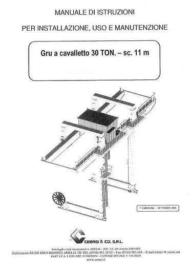 Usato 2009 Gru a Portale (cavalletto), CERASI & CO MS/GC/SC11000/PT30