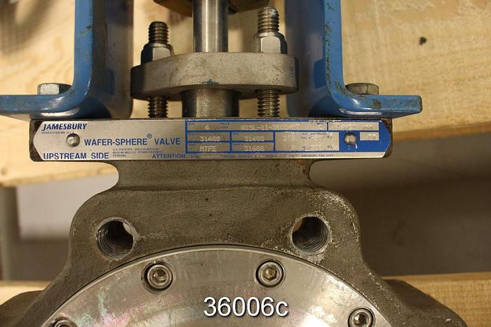 Used Neles Jamesbury 4 815L TT 3600MT 4" Hand Operated Butterfly Valve #36006