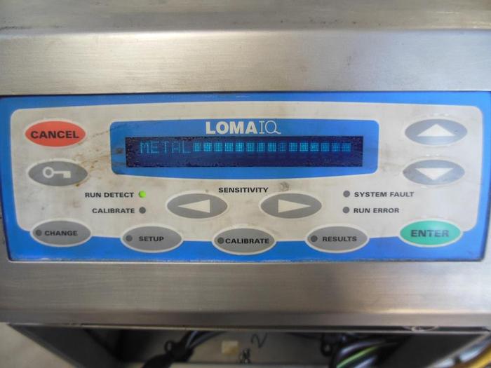 Used Detector, Metal, 12" x 5', Loma, IQ, Start/Stop #S742282