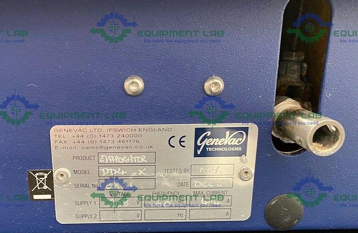 for parts or not working GeneVac DD4 X Evaporator w/ GeneVac CVP 100 Vacuum Pump