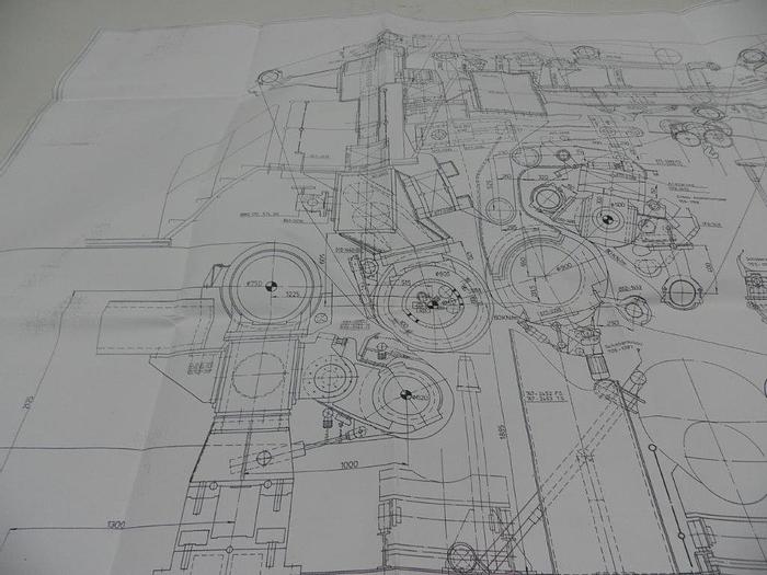 Used SUCTION PRESS ROLL  36" (914MM) DIA. X 160" (4060MM)FACE DORRIES
