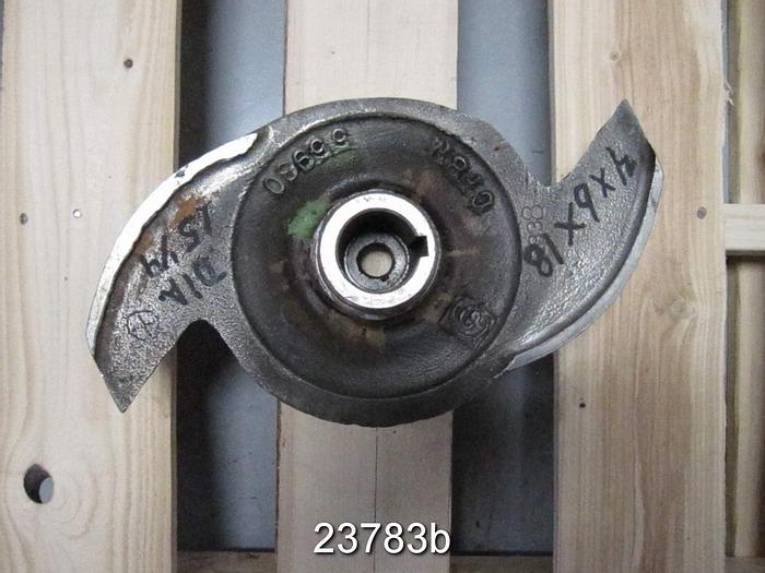 Used Goulds 3175 Impeller, 3175S, 4X6X18, 15.25" Diameter, 2-Vane #23783