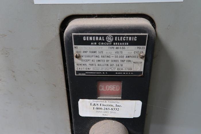 Used GE 3-PANEL SWITCH GEAR FEED