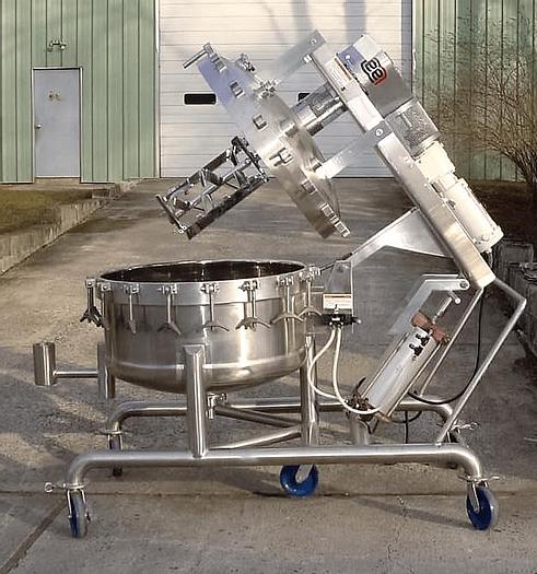 Used 100 GALLON LEE DOUBLE MOTION VACUUM PROCESSOR – S/S – VACUUM