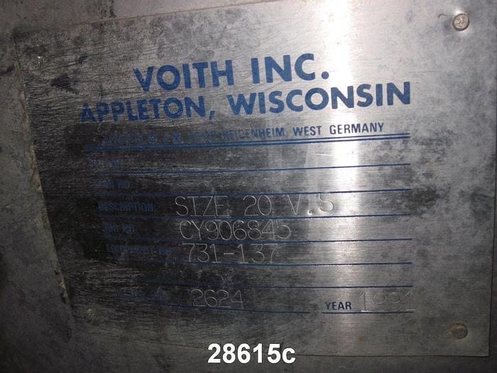 Used Voith VS20 Pressure Screen with Motor Mount #28615