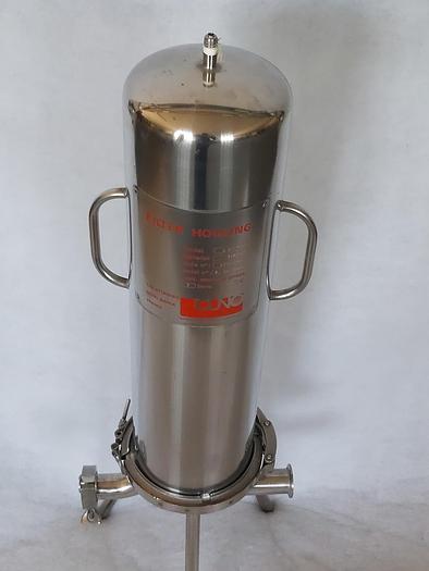 Überholt Durchlauffilter, Filtergehäuse, 3 ZW 2 Cuno, Edelstahl, gebraucht-Top