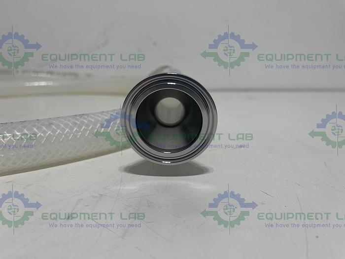 Used Saint Gobain 23035763 Pure Fit 96" Hose w/ 1" to 2" Sanitary Fitting 90 PSI