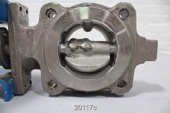Used Neles Jamesbury 3" Hand Operated Butterfly Valve #30117