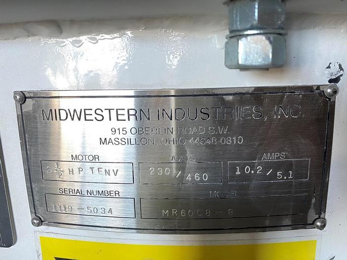 Used 60″ MIDWESTERN “GYRA-VIB” SIFTER – 1 DECK – C/S (#9776)