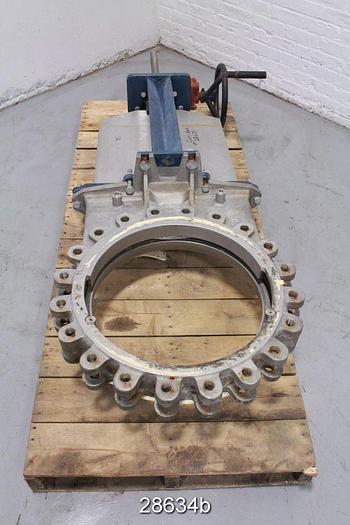 Used Fabri 20" Hand Operated Knife Gate Valve #28634
