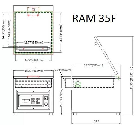 RAM Model 35F Table Top Single Chamber Vacuum Packaging Machine