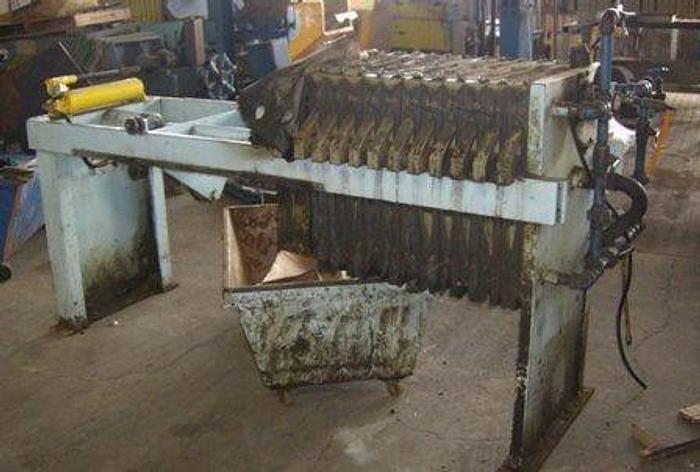 Used 4 CU. FT. FILTER PRESS – POLYPRO. – 630 MM – NON-GASKETED
