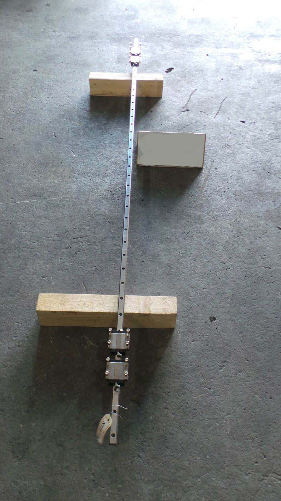 Used NSK Ltd Japan LH20 Linear, With 4 Bearing Guide Rail, LH20 / ( Rail 2.25 Meter Long ) / Bearing Guide Width is 6.3 cm / NSK Japan