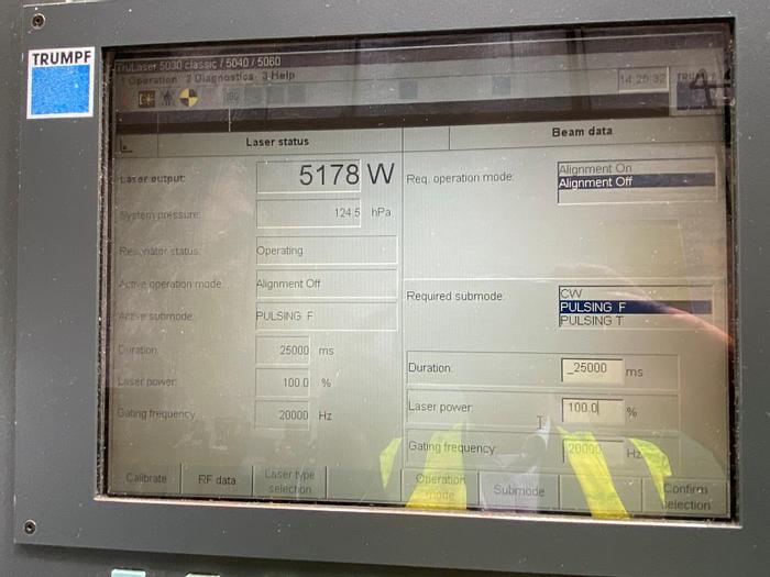 Used 2009 Trumpf TruLaser 5040 CO2 Laser