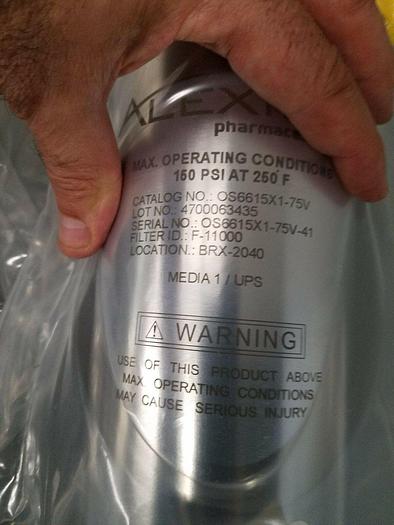 Alexion New Filter Cartrdge Housing Medical Pharmaceutical Stainless Steel