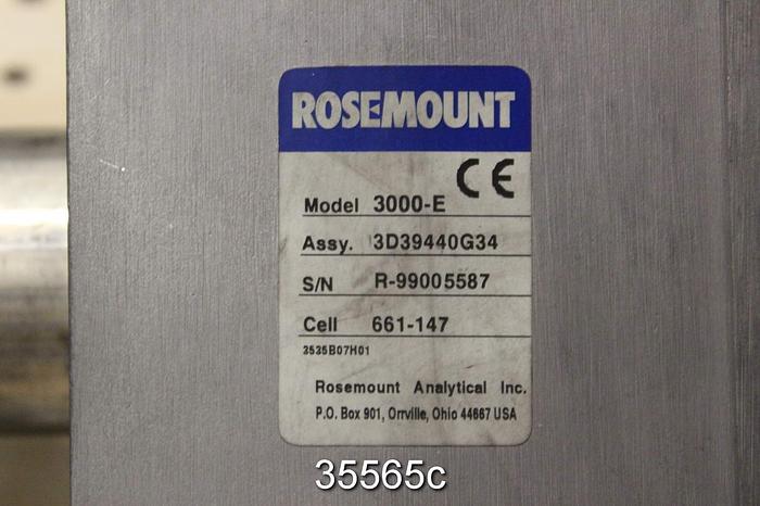 Unused Rosemount Analytical 3000-E Oxygen Analyzer #35565