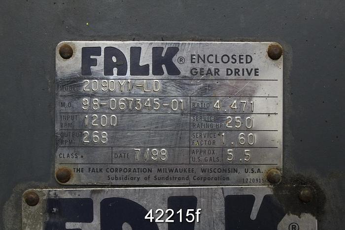 Used Falk 2090Y1-LD Gear Drive, 4.471/1 Ratio #42215