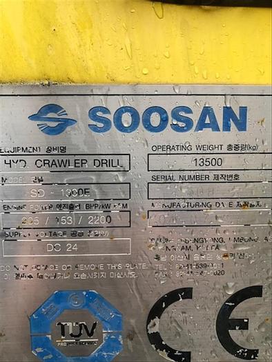 Used 2006 Soosan SD1300E Rock Drill