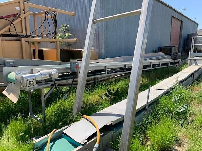 Used 29' Long x 18" Wide Incline Conveyor