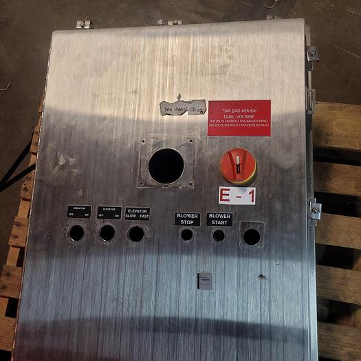 Used 24"x60"x12" Stainless electrical enclosure on legs 12"