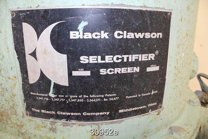 Used Black Clawson P24 Pressure Screen #30952