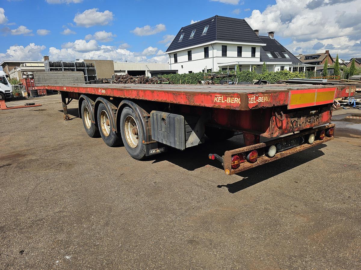 Used 2013 KELBERG S4 OB3 | HEAVY DUTY FLATBED | BPW DRUM