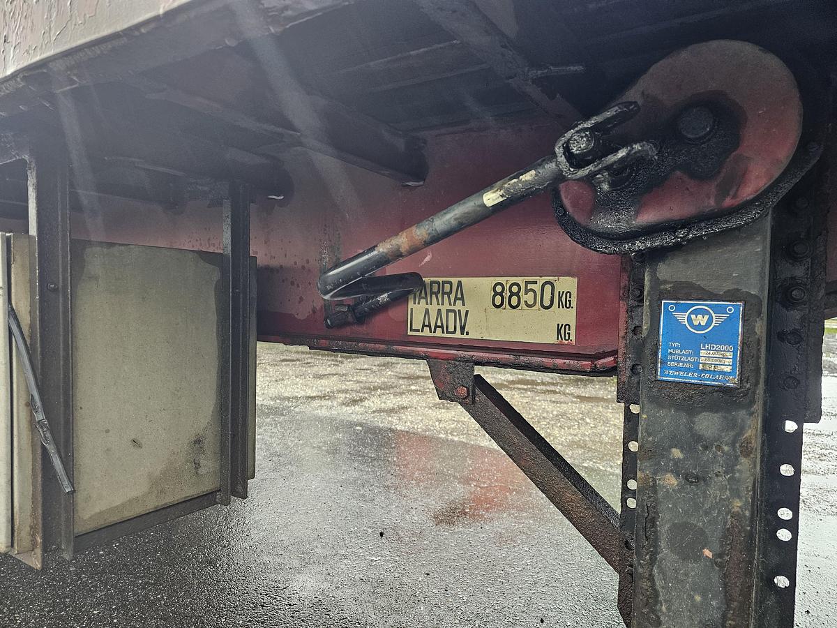 Used 1988 RENDERS ROC 12-27 N14 HEAVY DUTY 3 AXLE SEMITRAILER STEEL FLOOR.| SAF DRUM