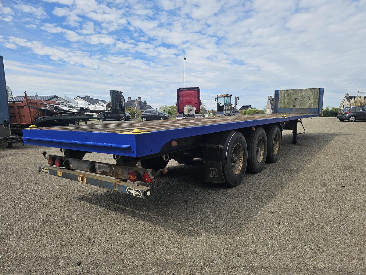Gebruikt 2009 Van Hool 3B0073 | 3 AXLE FLATBED 13.60 MTR TWISTLOCKS FOR CONTAINER 40 FT 2 X20 FT BPW DRUM | 2 PIECES