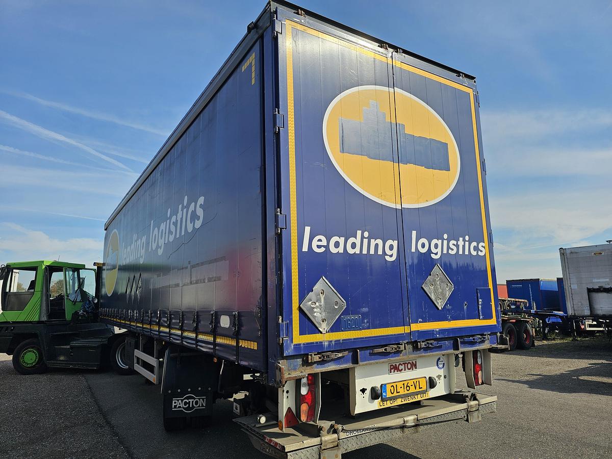 Used 2012 PACTON TBD.122 | SINGLE STEERING AXLE |UNDER SLIDING LOADING LIFT + BATTERIES| DAF DISC| APK /TUV 6-12-2025